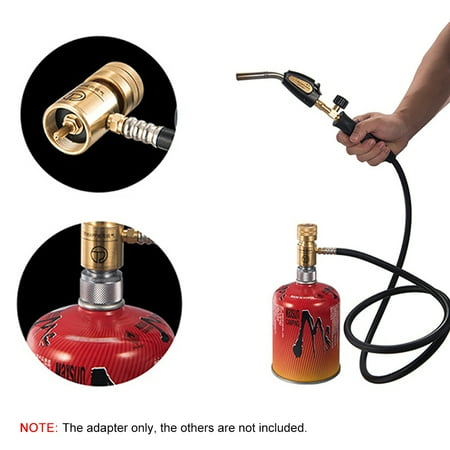 Aluminum Adapter For Lindal Valve Cylinder To Propane Tank//MAPP Gas Torch